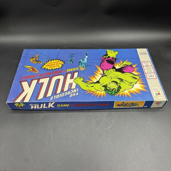New Open Box Vintage 1978 Incredible Hulk Game Fantastic Four 100% Complete MB - Picture 8 of 9